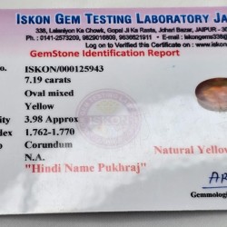 Pukhraj Bankok Stone – Original Yellow Sapphire for Jupiter